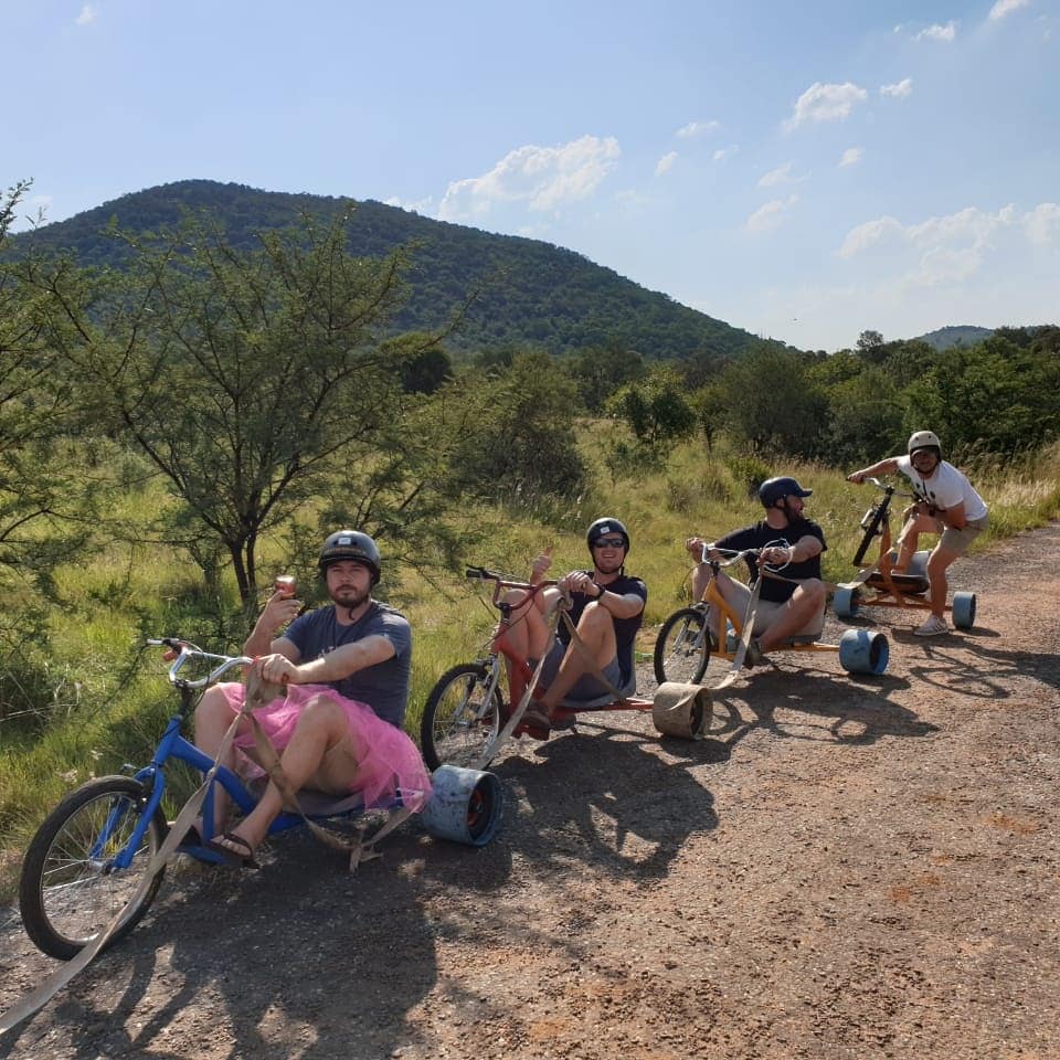Down hill drift trike rides TEAMBUILD SOUTH AFRICA