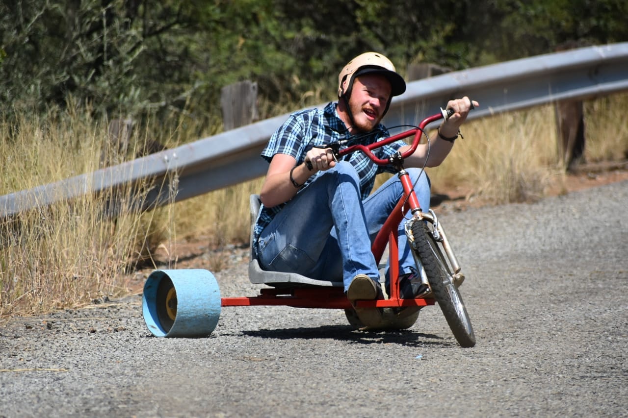 Down hill drift trike rides TEAMBUILD SOUTH AFRICA